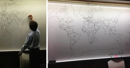 رسم نقشه دقیق جهان توسط پسر ۱۱ ساله اوتیسمی با استفاده از حافظه اش