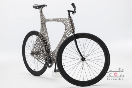 دوچرخه ای فولادی که توسط پرینتر سه بعدی چاپ شده است